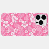 COQUES Case-Mate iPhone FLEURS D'HIBISCUS ROSE ET BLANC (Verso (horizontal))