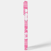 COQUES Case-Mate iPhone FLEURS D'HIBISCUS ROSE ET BLANC (Verso / Gauche)