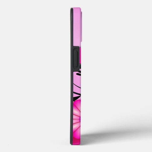 Coques Case-Mate iPhone Fleurs d'Hibiscus rose Fuchsia vives (Verso / Droite)