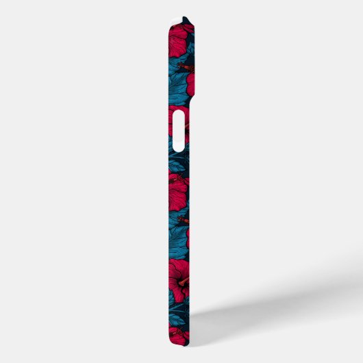 Coques Case-Mate iPhone Fleurs d'hibiscus rouges (Verso / Droite)