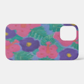Coques Case-Mate iPhone Fleurs d'Hibiscus tropicaux (Verso (horizontal))