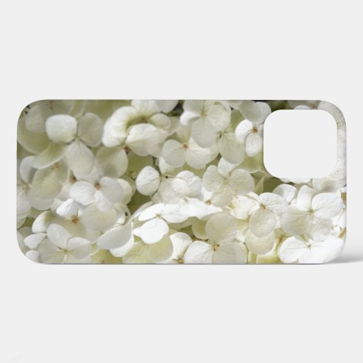 Coques Case-Mate iPhone Fleurs d'Hydrangée Blanche (Verso (horizontal))