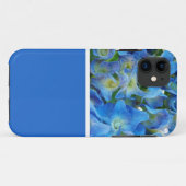 Coques Case-Mate iPhone Fleurs d'hydrangée bleue. Photographie florale. (Dos (Horizontal))