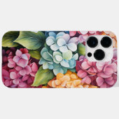 COQUES Case-Mate iPhone FLEURS D'HYDRANGÉE DE COULEUR D'EAU BRILLANTE (Verso (horizontal))