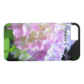 Coques Case-Mate iPhone Fleurs d'hydrangée violette rose doux (Dos (Horizontal))
