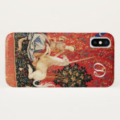 Coques Case-Mate iPhone Fleurs d'Imaginaires, Animaux Monogrammes (Dos (Horizontal))