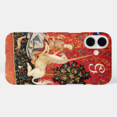 Coques Case-Mate iPhone Fleurs d'Imaginaires, Animaux Monogrammes (Verso (horizontal))