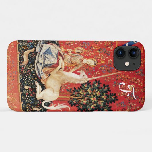Coques Case-Mate iPhone Fleurs d'Imaginaires, Animaux Monogrammes (Dos (Horizontal))
