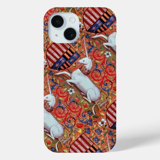 COQUES Case-Mate iPhone FLEURS D'IMAGINAIRES UNICORNES ET MÉDIÉVAUX, MOTIF (Verso)