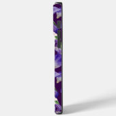 Coques Case-Mate iPhone Fleurs d'Iris violettes et papillons (Verso / Gauche)