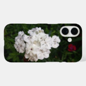 Coques Case-Mate iPhone Fleurs d'oeillets blanches (Verso (horizontal))