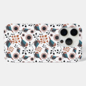 Coques Case-Mate iPhone Fleurs d'oiseaux de poulet mignonnes (Verso (horizontal))