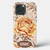 Coques Case-Mate iPhone Fleurs d'or (Verso)