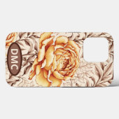 Coques Case-Mate iPhone Fleurs d'or (Verso (horizontal))