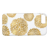 Coques Case-Mate iPhone Fleurs d'or chic (Dos (Horizontal))