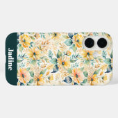 Coques Case-Mate iPhone Fleurs d'or Sunny (Verso (horizontal))