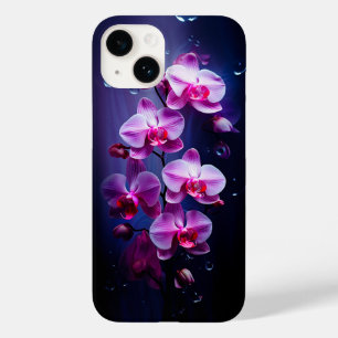 Coque Pour iPhone 14 Fleurs d'orchidées roses de luxe