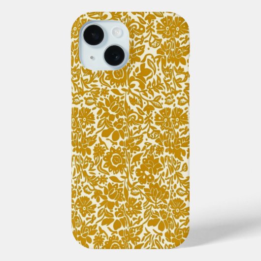 Coques Case-Mate iPhone Fleurs Dorées (Verso)