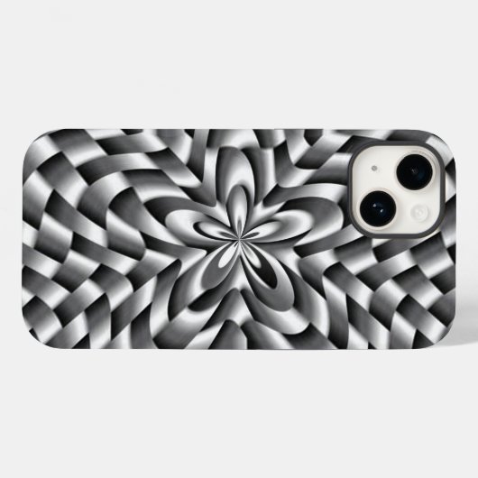Coques Case-Mate iPhone Fleurs en acier inoxydable (Verso (horizontal))