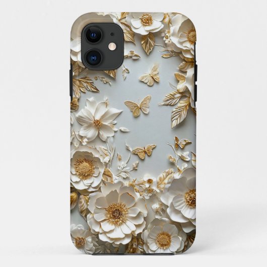 Coques Case-Mate iPhone Fleurs en papier artisanal (Dos)