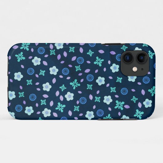 Coques Case-Mate iPhone Fleurs éparses (Dos (Horizontal))