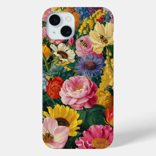 Coques Case-Mate iPhone Fleurs et abeilles (Verso)
