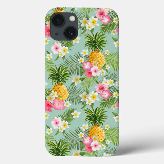 Coques Case-Mate iPhone Fleurs et ananas tropicaux (Verso)