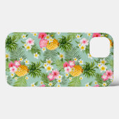 Coques Case-Mate iPhone Fleurs et ananas tropicaux (Verso (horizontal))