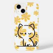 Coques Case-Mate iPhone Fleurs et chats (Verso)