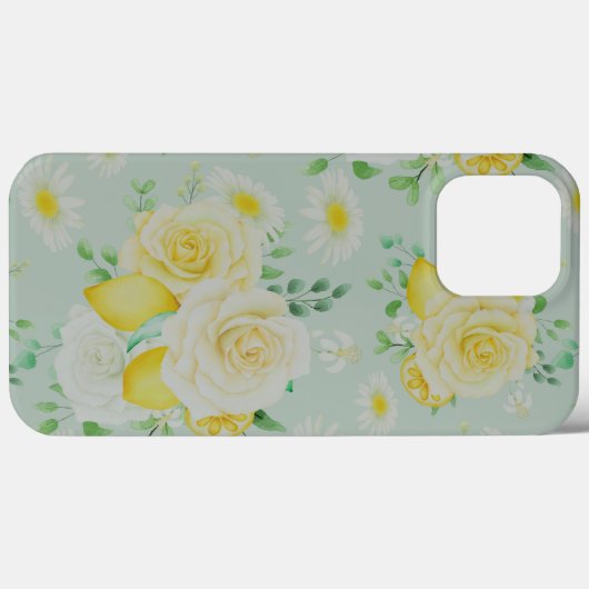 Coques Case-Mate iPhone Fleurs Et Citrons (Verso (horizontal))