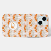 Coques Case-Mate iPhone Fleurs et Citrouilles d'automne (Verso (horizontal))