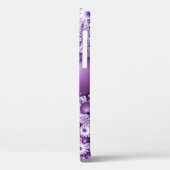 Coques Case-Mate iPhone Fleurs et cœurs abstraits de l'amour fractal (Verso / Gauche)