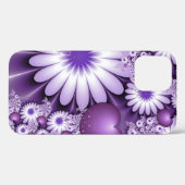 Coques Case-Mate iPhone Fleurs et cœurs abstraits de l'amour fractal (Verso (horizontal))