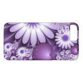 Coques Case-Mate iPhone Fleurs et cœurs abstraits de l'amour fractal (Dos (Horizontal))