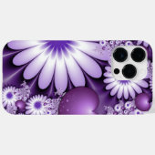 Coques Case-Mate iPhone Fleurs et cœurs abstraits de l'amour fractal (Verso (horizontal))