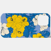 Coques Case-Mate iPhone Fleurs et feuilles d'hibiscus (Verso (horizontal))