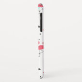 Coques Case-Mate iPhone Fleurs et feuilles tropicaux flamands roses (Dos/Gauche)