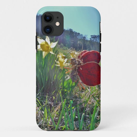 Coques Case-Mate iPhone Fleurs et fleurs jaunes (Dos)