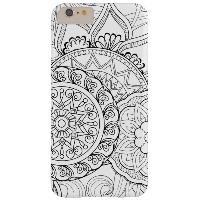 Coques Case-Mate iPhone Fleurs et mandalas de griffonnage (Dos)