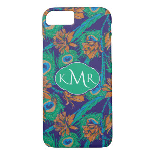 Etui iPhone Case-Mate Fleurs et monogramme des plumes  