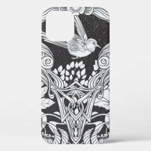 Case-Mate iPhone Case Fleurs et oiseau dans un style Art nouveau sans co