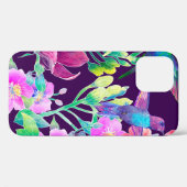 Coques Case-Mate iPhone Fleurs et oiseaux exotiques (Verso (horizontal))
