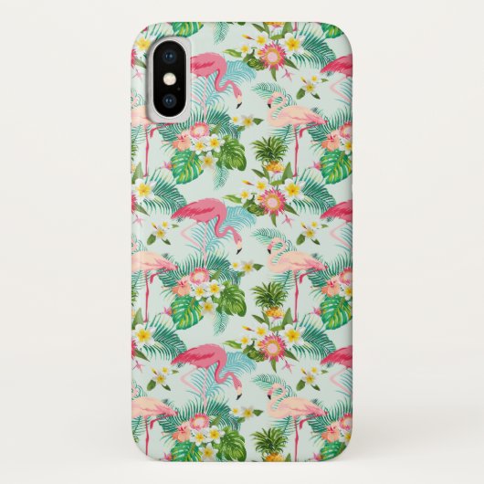 Coques Case-Mate iPhone Fleurs Et Oiseaux Tropicaux| Ajouter votre premier (Dos)