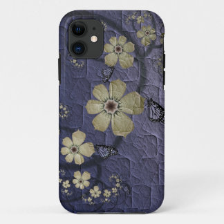 Coque iPhone 11 Fleurs et papillons