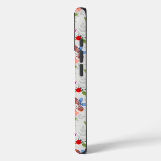 Coques Case-Mate iPhone Fleurs Et Papillons (Verso / Gauche)
