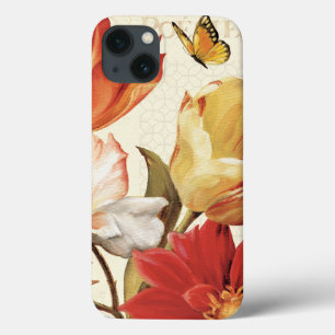 iPhone 13 Coque Fleurs et papillons