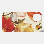Coques Case-Mate iPhone Fleurs et papillons (Verso (horizontal))