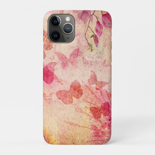 Coques Case-Mate iPhone Fleurs Et Papillons Aquarelle, (Dos)