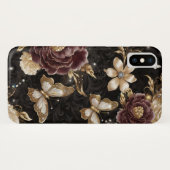 Coques Case-Mate iPhone Fleurs et papillons Belles Gems Dreamscape (Dos (Horizontal))