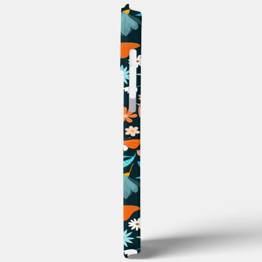 Coques Case-Mate iPhone Fleurs et papillons funky (Verso / Gauche)